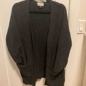 Chunky cardigan in Charcoal Grey